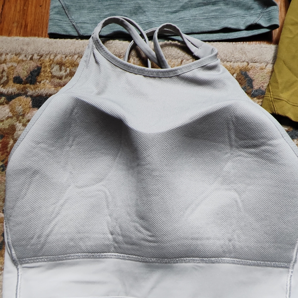 Set of Three Tank Tops in Blue, Yellow, and White - Picture 6 of 12